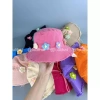 Nón bucket Mẹ và Bé LOULIHAT - Tai bèo, viền rách hoa len, thoáng mát, giá 62.998 5