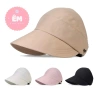 Nón bucket nữ vành rộng chống nắng, hở chóp, có nút đeo khẩu trang - Giá chỉ 59.000₫ 2
