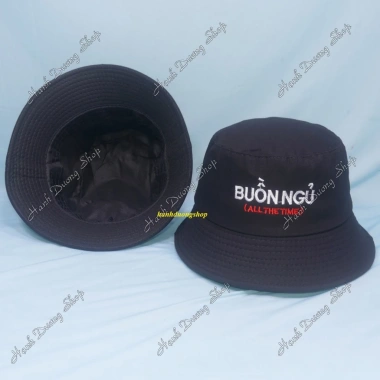 Nón bucket thêu chữ Việt Nam, vành rộng 6cm, mũ tai bèo nhung, nam nữ 34.800₫