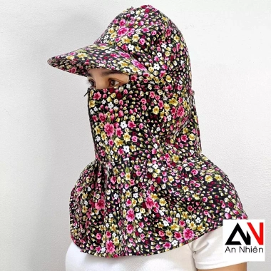 Nón Chống Nắng Khóa Kéo 4 Chiều Thun Lạnh ATI - Tặng Vớ Đặc Biệt 3