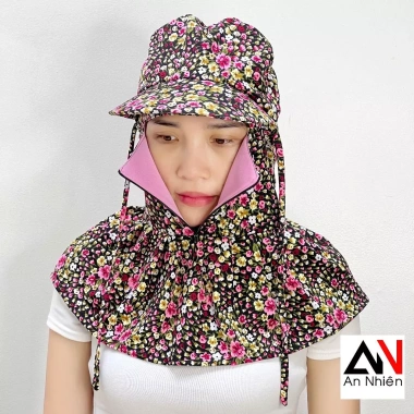 Nón Chống Nắng Khóa Kéo 4 Chiều Thun Lạnh ATI - Tặng Vớ Đặc Biệt 4
