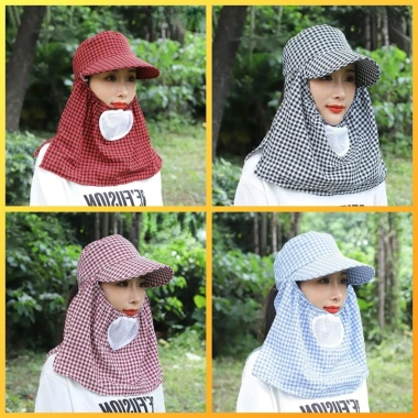 Nón chống nắng mỏng mát họa tiết hoa kèm khẩu trang - Giá chỉ 29.000₫ giảm sâu