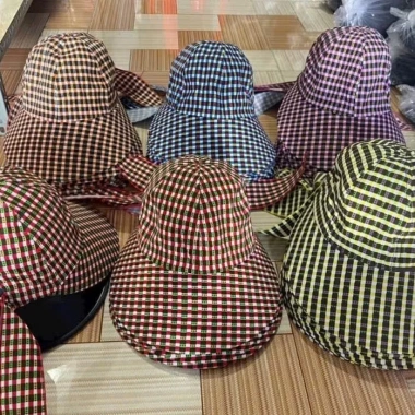 Nón chống nắng nữ vành rộng đuôi thun điều chỉnh size, thoáng mát - 27.000đ