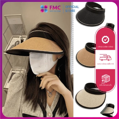 Nón chóp nữ hot trend, vành rộng chống tia UV, nón cói nửa đầu - Giá chỉ 6.000₫