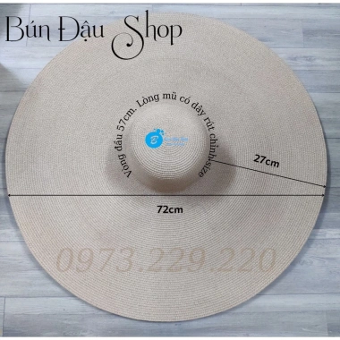 Nón Cói Buông Vành Đại Sống Ảo 72cm - Siêu Phẩm Giá 149.000 giảm giá sốc 3 Nón Cói Buông Vành Đại Sống Ảo 72cm - Siêu Phẩm Giá 149.000 giảm giá sốc 3