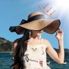 Nón Cói Đi Biển Vành Rộng Dây Nơ Đen - Siêu Nhẹ, Bảo Vệ Nắng, Giá Ưu Đãi 4