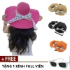 Nón Cói Vành Rộng Thắt Nơ DIO Trắng - Tặng Kính Full Viền - Giá chỉ 79.000 VND 2