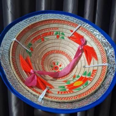 Nón Lá Cách Nhiệt Chống Nóng - Bọc Trùm Nón Xốp ĐK 50cm Giá 35k 3