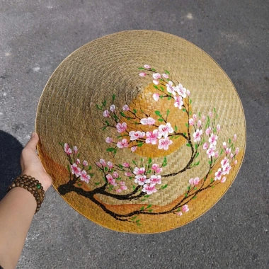 Nón lá cỏ bàng dày dặn đa mẫu vẽ đẹp kèm quai nón - Giá ưu đãi 159.000₫