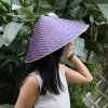 Nón lá cỏ bàng vẽ hoa, quai vải lụa sang trọng – áo dài, quà tặng, giảm giá 185.000₫ 8