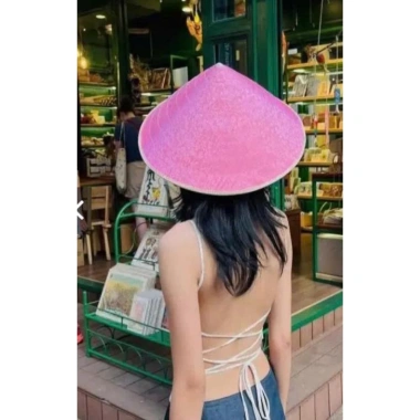 Nón lụa Huế 16 vành 43cm - Dày bền, tặng quai ngọc trai, quai voan, bọc nón