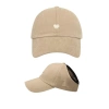 Nón Lưỡi Trai Cotton Hở Chóp Nữ Thêu Tim Hàn Quốc – Mũ Thể Thao Chạy Bộ CAP103 4