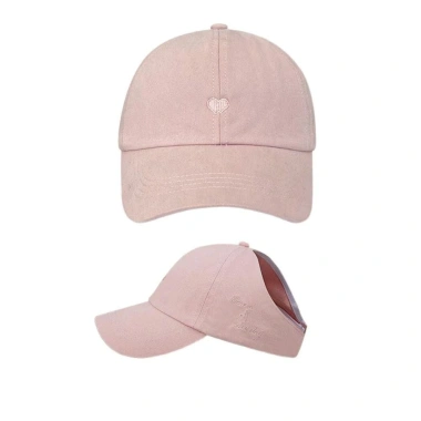 Nón Lưỡi Trai Cotton Hở Chóp Nữ Thêu Tim Hàn Quốc – Mũ Thể Thao Chạy Bộ CAP103 5