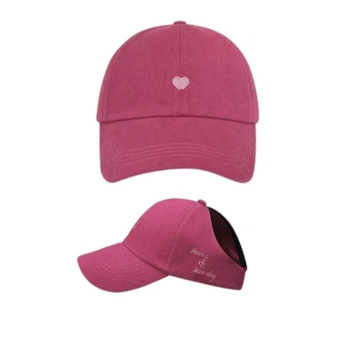 Nón Lưỡi Trai Cotton Hở Chóp Nữ Thêu Tim Hàn Quốc – Mũ Thể Thao Chạy Bộ CAP103 10