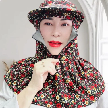 Nón mũ chống nắng nữ khẩu trang che mặt trùm kín đầu 2 lớp vải lót lưới - Giá chỉ 29.000 VND