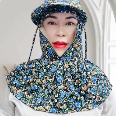 Nón mũ chống nắng nữ khẩu trang che mặt trùm kín đầu 2 lớp vải lót lưới - Giá chỉ 29.000 VND