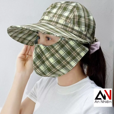 Nón mũ chống nắng vành rộng kèm khẩu trang - Giá chỉ 54.444₫, giảm mạnh 3 Nón mũ chống nắng vành rộng kèm khẩu trang - Giá chỉ 54.444₫, giảm mạnh 3