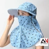 Nón mũ vành rộng cotton chống nắng, khẩu trang cố định dây kéo - Giá chỉ 80.000₫ 3