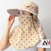 Nón mũ vành rộng cotton chống nắng, khẩu trang cố định dây kéo - Giá chỉ 80.000₫ 4