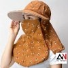Nón mũ vành rộng cotton chống nắng, khẩu trang cố định dây kéo - Giá chỉ 80.000₫ 5