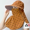 Nón mũ vành rộng cotton chống nắng, khẩu trang cố định dây kéo - Giá chỉ 80.000₫ 10