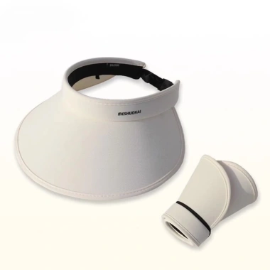 Nón rộng che nắng UPF50+ cho nữ, mũ nửa đầu gấp gọn, giặt được, trẻ trung 4