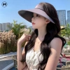 Nón rộng che nắng UPF50+ cho nữ, mũ nửa đầu gấp gọn, giặt được, trẻ trung 6