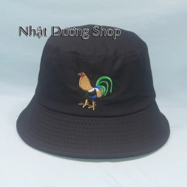 Nón tai bèo bucket cotton thoáng mát thiết kế con rồng con gà giá chỉ 29.900₫