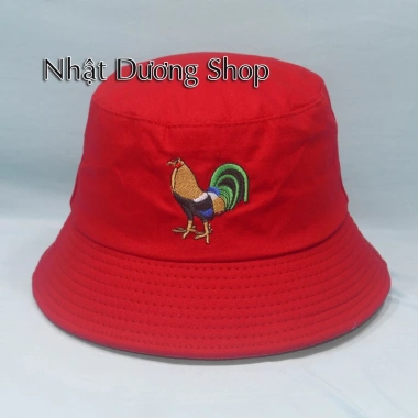 Nón tai bèo bucket cotton thoáng mát thiết kế con rồng con gà giá chỉ 29.900₫