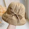 Nón Tai Bèo Che Nắng Chống UV Tím Có Nơ với Phong Cách Mới Xuân Hè Nữ