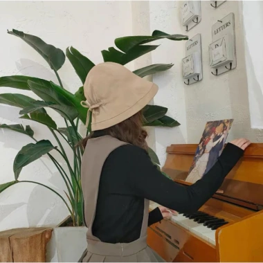 Nón Tai Bèo Che Nắng Chống UV Tím Có Nơ với Phong Cách Mới Xuân Hè Nữ