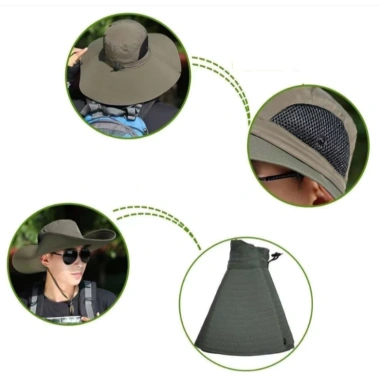 Nón Tai Bèo UV chống nắng cho nam nữ - Mũ Bucket vành rộng, thoáng khí, gập gọn, 75.999đ