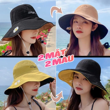 Nón Vải Vành Rộng Hoa Cúc Chữ Ký L1.663 - Thời Trang Summer, Giá Ưu Đãi 79,350₫ 2 Nón Vải Vành Rộng Hoa Cúc Chữ Ký L1.663 - Thời Trang Summer, Giá Ưu Đãi 79,350₫ 2