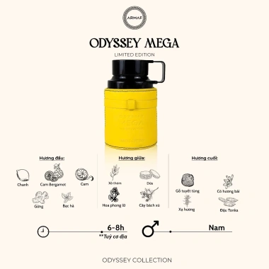 Nước hoa Armaf Odyssey Mega Limited Edition EDP 100ml - Giá 990.000, hương sang 3