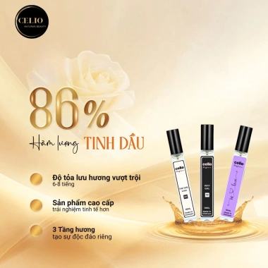 Nước hoa Celio Nữ Mini 10ml - Xịt thơm body nhẹ nhàng, quyến rũ, lưu hương lâu mùi gỗ ngọt, giá chỉ 50.000 VND