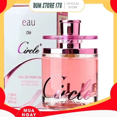 Nước hoa Circle 60ml nữ eau de Vàng Trắng & Hồng – Hương cỏ thơm nhẹ, quyến rũ, chỉ 42,227₫