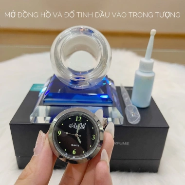 Nước Hoa Đồng Hồ Pha Lê Trang Trí Taplo - Khử Mùi Hôi, Chống Say Xe, Giá 174k 4