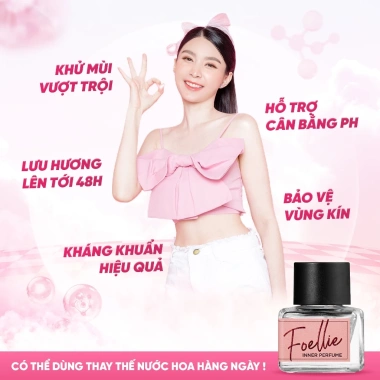 Nước Hoa FOELLIE Eau de Fleur 5ml Hương Trái Cây Ngọt Ngào Màu Hồng 299k