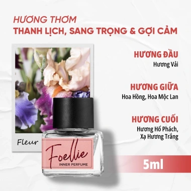 Nước Hoa FOELLIE Eau de Fleur 5ml Hương Trái Cây Ngọt Ngào Màu Hồng 299k