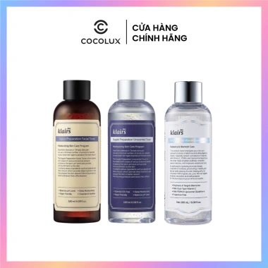 Nước hoa hồng Dear Klairs Supple Preparation Toner 180ml - Dưỡng ẩm, cân bằng pH, giá 220.000 VND (giảm 283.800 VND) Nước hoa hồng Dear Klairs Supple Preparation Toner 180ml - Dưỡng ẩm, cân bằng pH, giá 220.000 VND (giảm 283.800 VND)