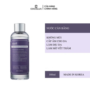 Nước hoa hồng Dear Klairs Supple Preparation Toner 180ml - Dưỡng ẩm, cân bằng pH, giá 220.000 VND (giảm 283.800 VND) 2