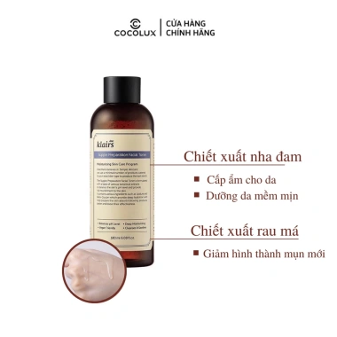 Nước hoa hồng Dear Klairs Supple Preparation Toner 180ml - Dưỡng ẩm, cân bằng pH, giá 220.000 VND (giảm 283.800 VND) 3