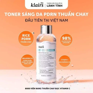 Nước hoa hồng Dear Klairs Supple Preparation Unscented 180ml – cấp ẩm, dịu nhẹ, phù hợp mọi da, chỉ 259.000đ chính hãng