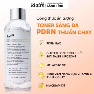 Nước hoa hồng Dear Klairs Supple Preparation Unscented 180ml – cấp ẩm, dịu nhẹ, phù hợp mọi da, chỉ 259.000đ chính hãng