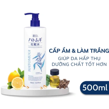 Nước Hoa Hồng Ý Reihaku Hatomugi Dưỡng ẩm Da 500ml - Giá chỉ 116.000 VND 2