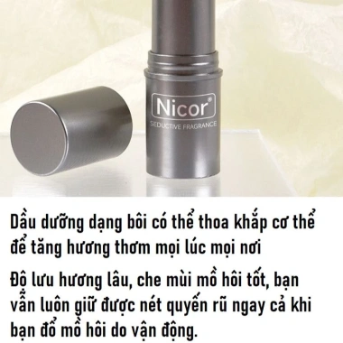 Nước Hoa Khô Nicor Dạng Sáp Lưu Hương Thơm Lâu Cho Nam Nữ - Giá 17.000đ