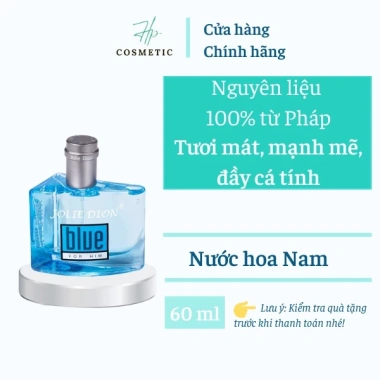 Nước hoa nam Blue chính hãng Singapore - Jolie Dion EDP 60ml, thơm lâu 134.999₫