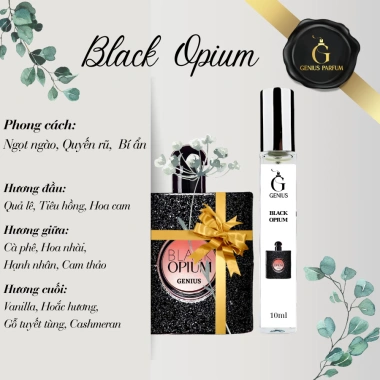 Nước Hoa Nữ Black Opium 10ml-20ml Hương Cafe Vani Ngọt Ngào, Quyến Rũ - Giá 129k 2
