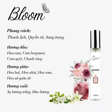 Nước hoa nữ Bloom 10ml Montblanc - Lưu hương lâu, thanh lịch, giảm giá 125k