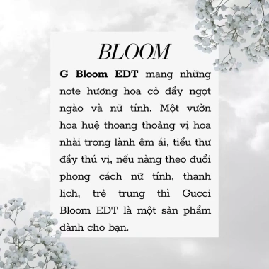 Nước hoa nữ Bloom 10ml Montblanc - Lưu hương lâu, thanh lịch, giảm giá 125k 4 Nước hoa nữ Bloom 10ml Montblanc - Lưu hương lâu, thanh lịch, giảm giá 125k 4